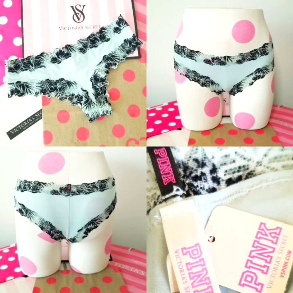 Victoria's Secret PINK Vintage Extra Low Rise Cheekster Tanga Panty NWT Tropical